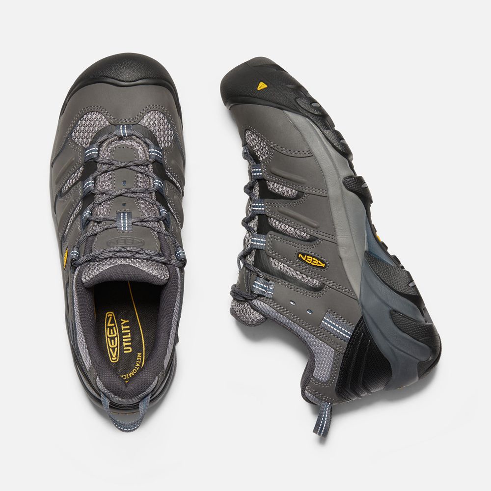 Zapatos de Trabajo Keen Mexico Negros Marrom - Hombre Lansing Bajos (Steel Toe) - IR0719528